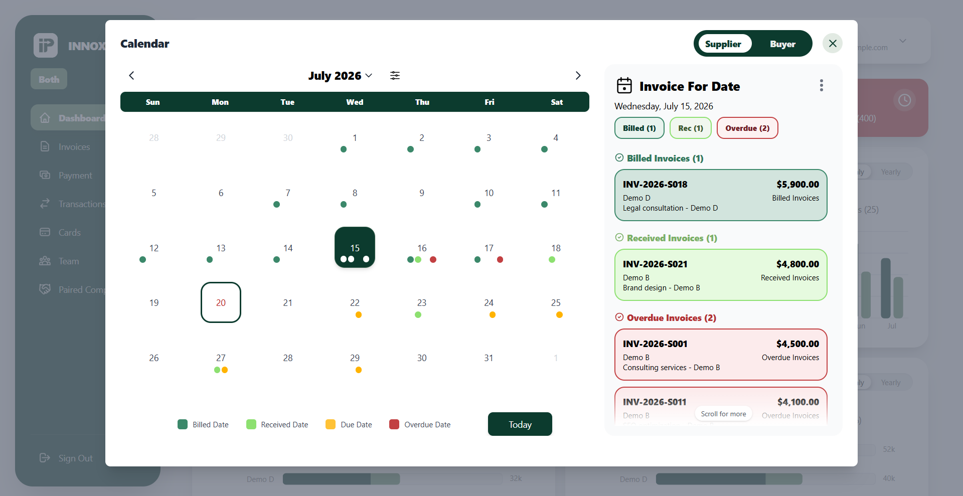 Financial Planning Screenshot