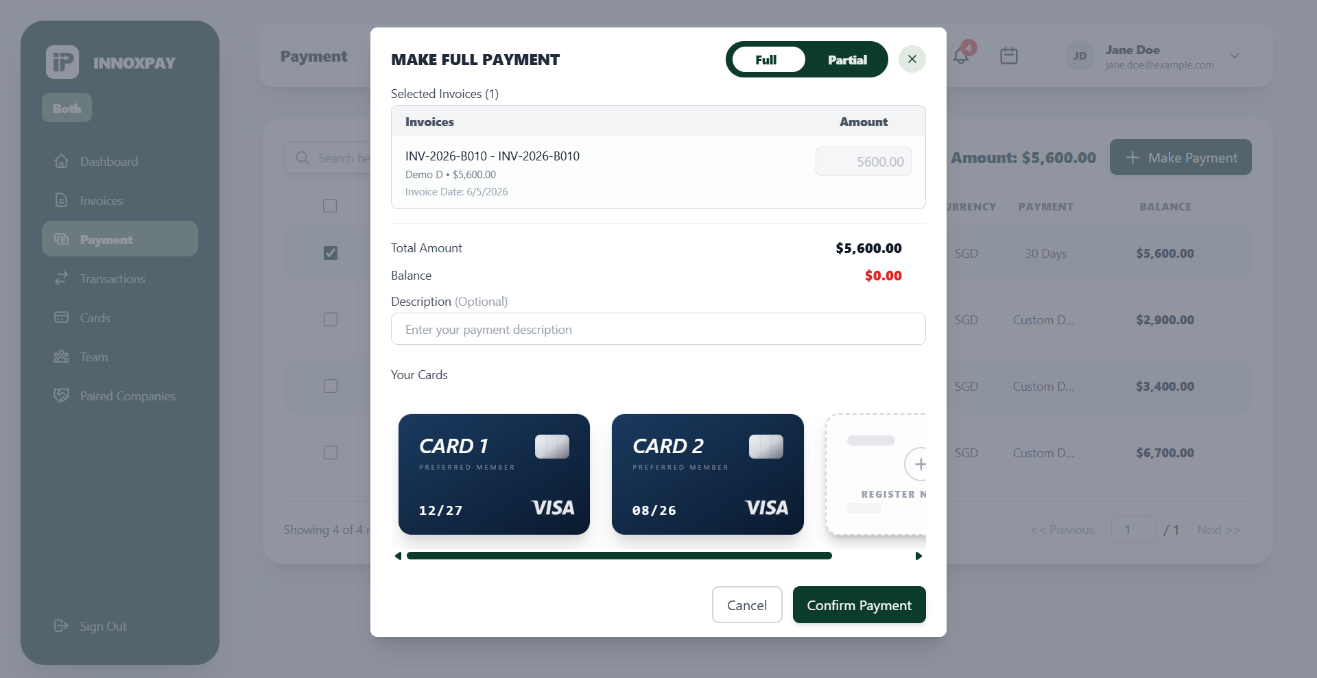 Make Payment Screenshot
